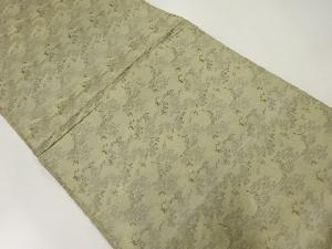 アンティーク　松鶴模様織出し丸帯（材料）